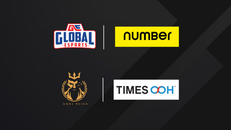 Global Esports Number Gods Reign Times OOH Partner for BGMI Esports