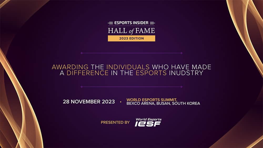IESF presenting partner of the 2023 ESI Hall of Fame