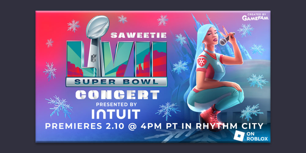 NFL Presents ‘Saweetie Super Bowl LVII Concert’ in Roblox