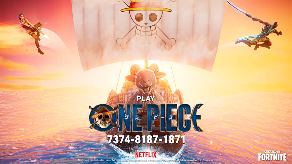 ONE PIECE Live-action show on Netflix gets promoted in Fortnite creative