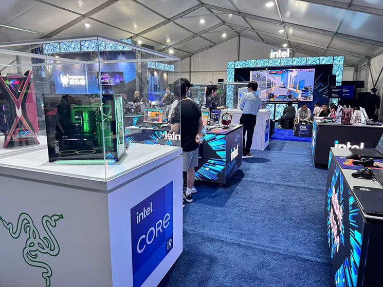 Pictured: Intel Booth. Credit: Hongyu Chen - The Esports Advocate 