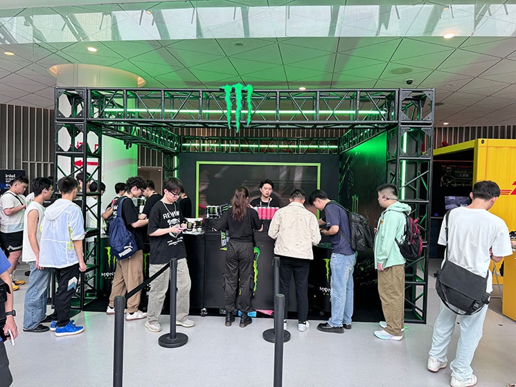 Pictured: Monster Energy booth Credit: Hongyu Chen The Esports Advocate