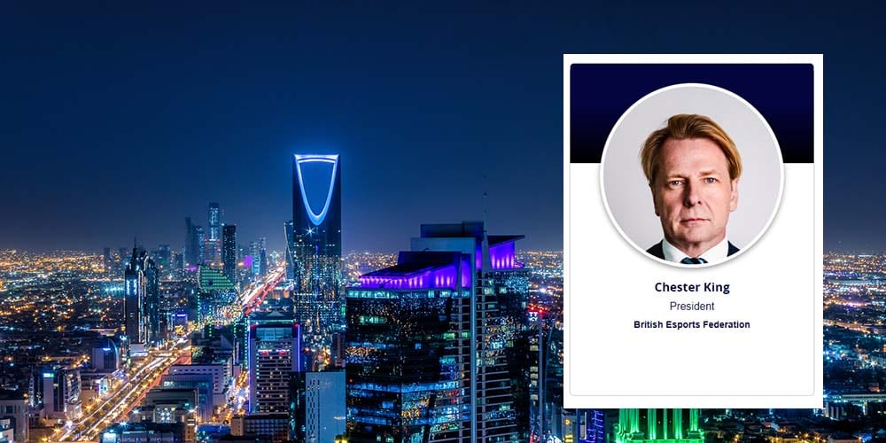 British Esports Federation President Chester Kings heads to Riyadh for GREAT FUTURES event