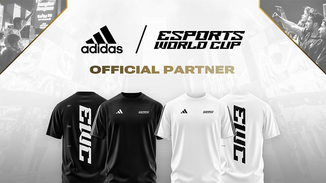 Adidas named the official merchandise partner of the Esports World Cup